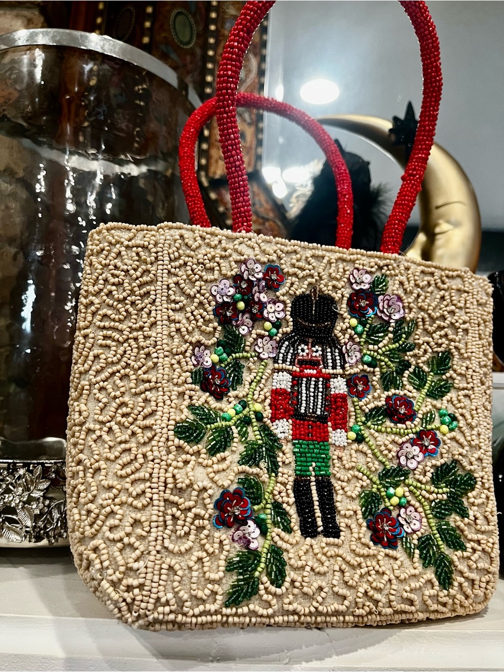 Nutcracker Beaded Bag TJMaxx Viral VHTF Purse handbag - Picture 7 of 8